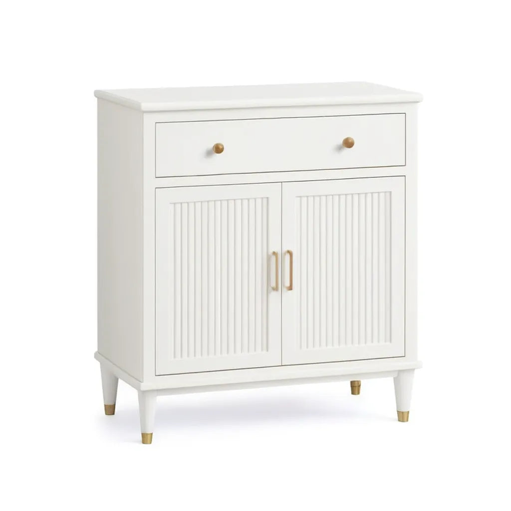 Kredens, Białe prostokątne szuflady z płyty MDF przodu 2 x 40 x 90 cm, 80 x 40 x 90 cm
