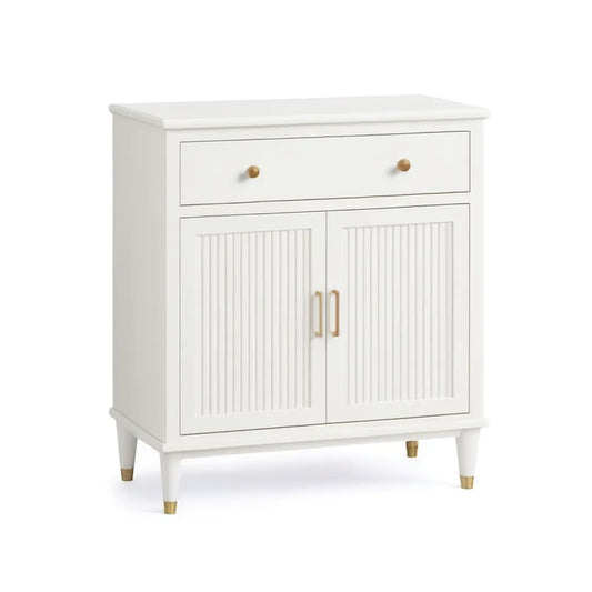 Kredens, Białe prostokątne szuflady z płyty MDF przodu 2 x 40 x 90 cm, 80 x 40 x 90 cm