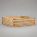 Donica, Prostokątny plantator ogrodowy 120x80x30 cm w naturalnym litym drewnie